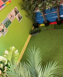 The tiny toddlers daycare has been designed to look like a mini forrest