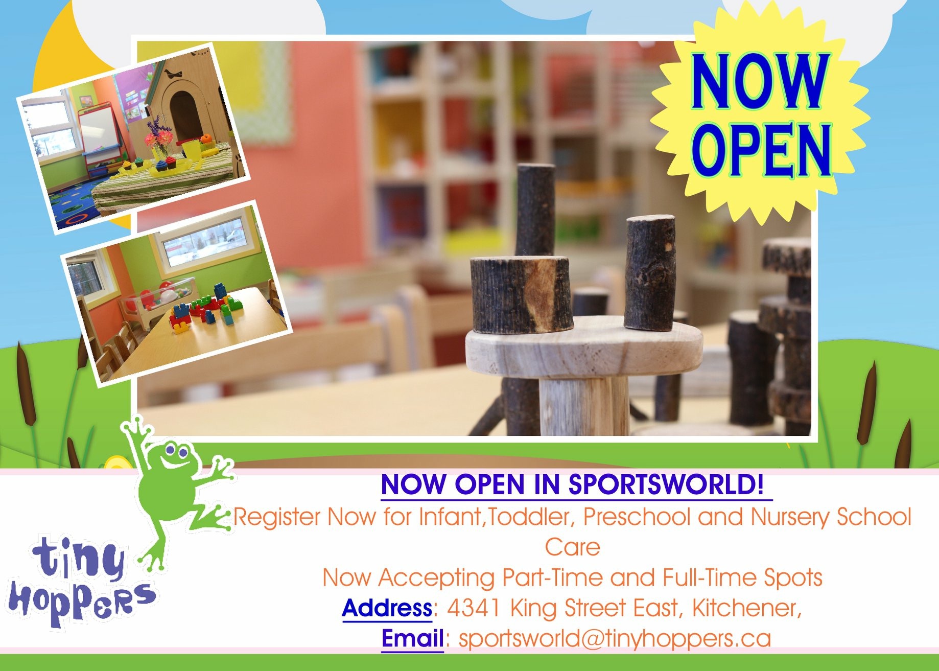 Toddler and Preschool spaces available!! Tiny Hoppers