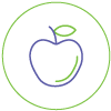 An apple icon